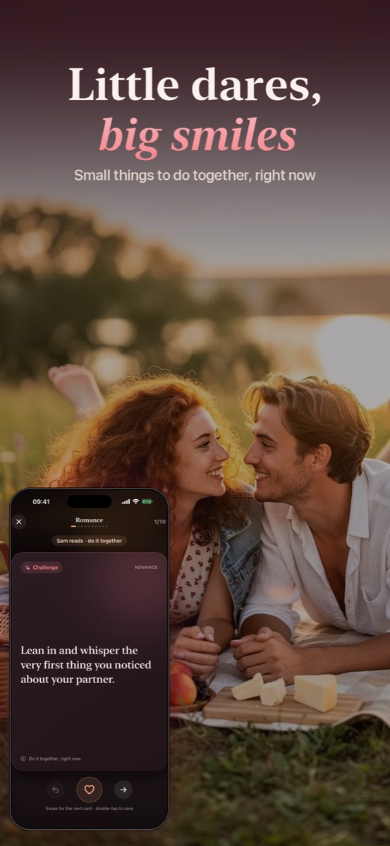 Little dares, big smiles: a challenge card
